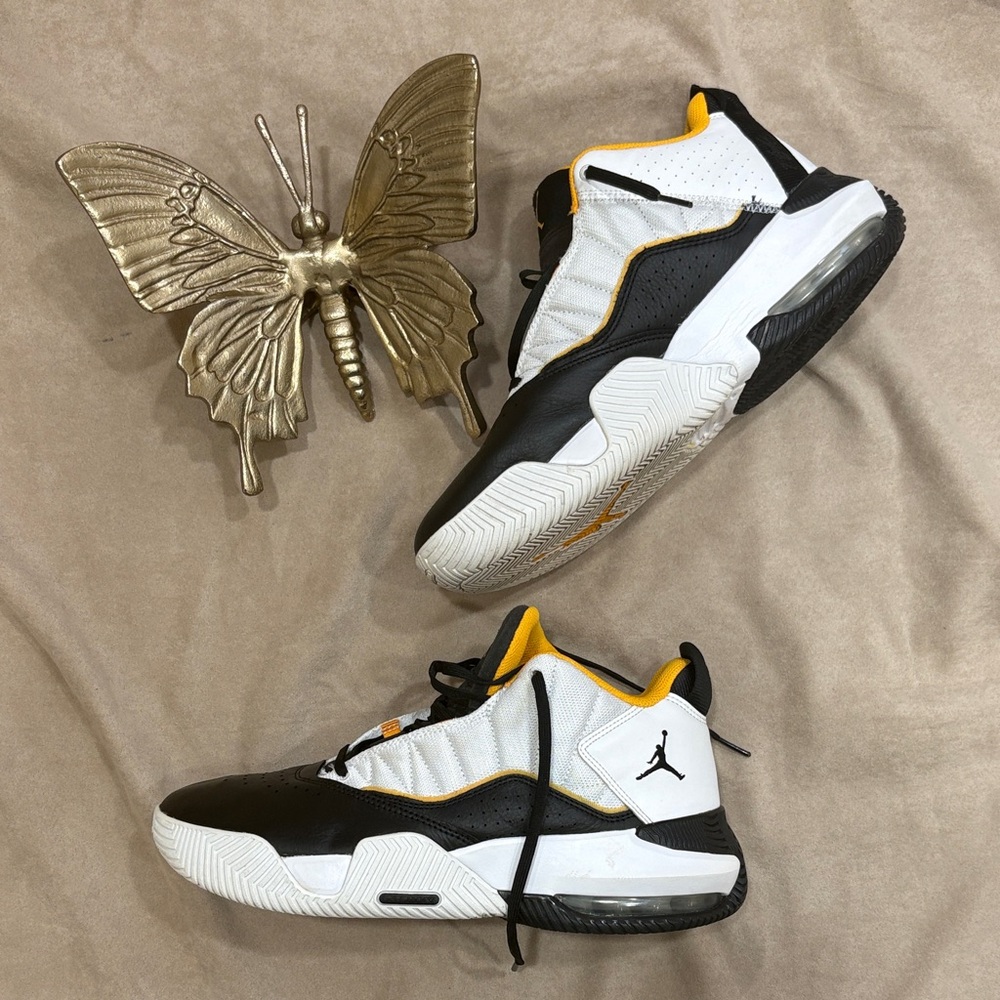 Nike Men's Air Jordan Stay Loyal White Taxi Black DB2884-107 - Size 10.5 - Picture 2 of 11